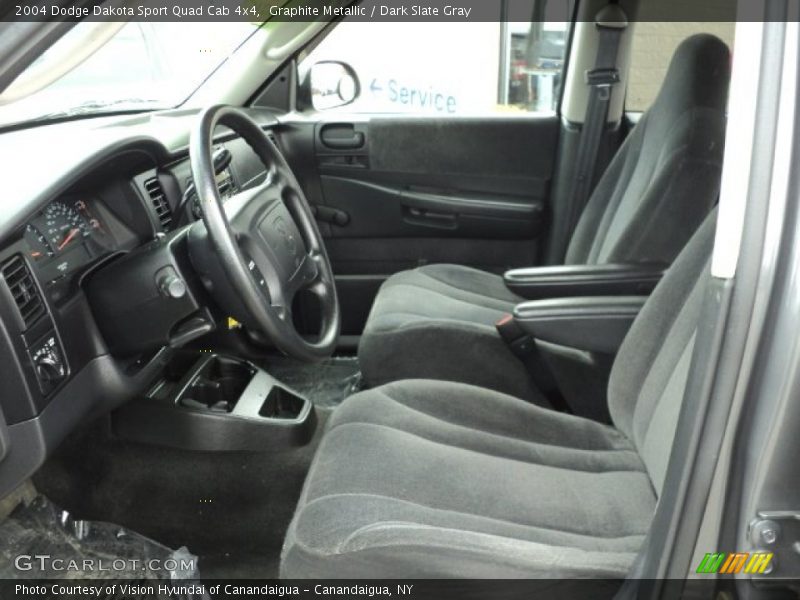 Graphite Metallic / Dark Slate Gray 2004 Dodge Dakota Sport Quad Cab 4x4