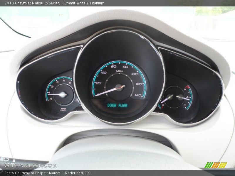 Summit White / Titanium 2010 Chevrolet Malibu LS Sedan
