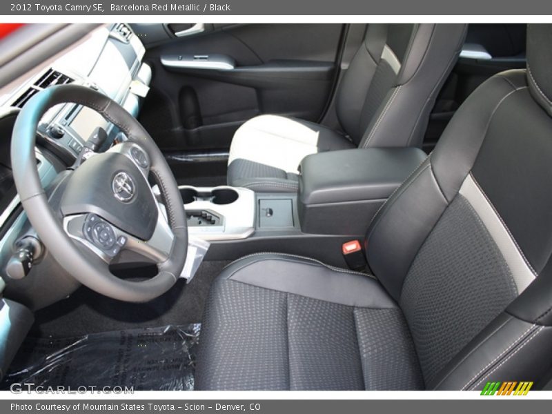 Barcelona Red Metallic / Black 2012 Toyota Camry SE