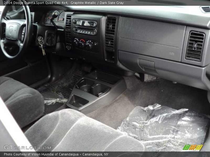 Graphite Metallic / Dark Slate Gray 2004 Dodge Dakota Sport Quad Cab 4x4