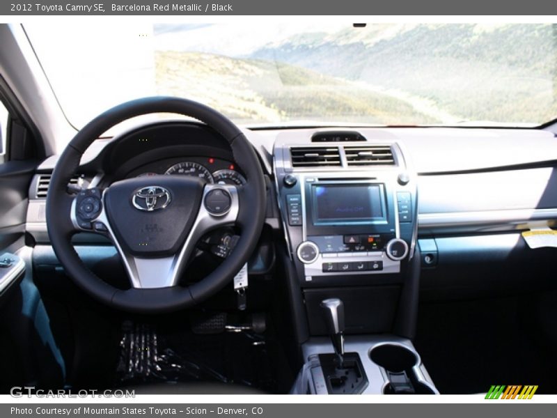 Barcelona Red Metallic / Black 2012 Toyota Camry SE