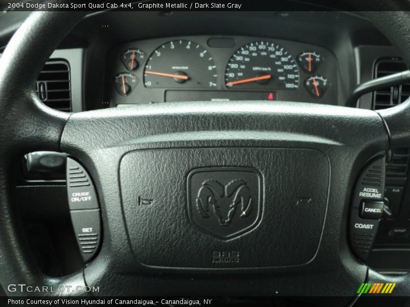 Graphite Metallic / Dark Slate Gray 2004 Dodge Dakota Sport Quad Cab 4x4