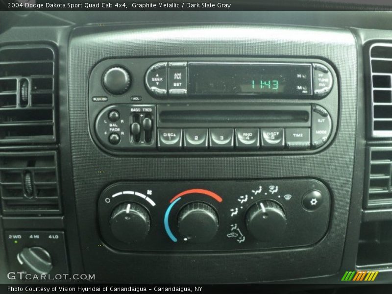 Graphite Metallic / Dark Slate Gray 2004 Dodge Dakota Sport Quad Cab 4x4