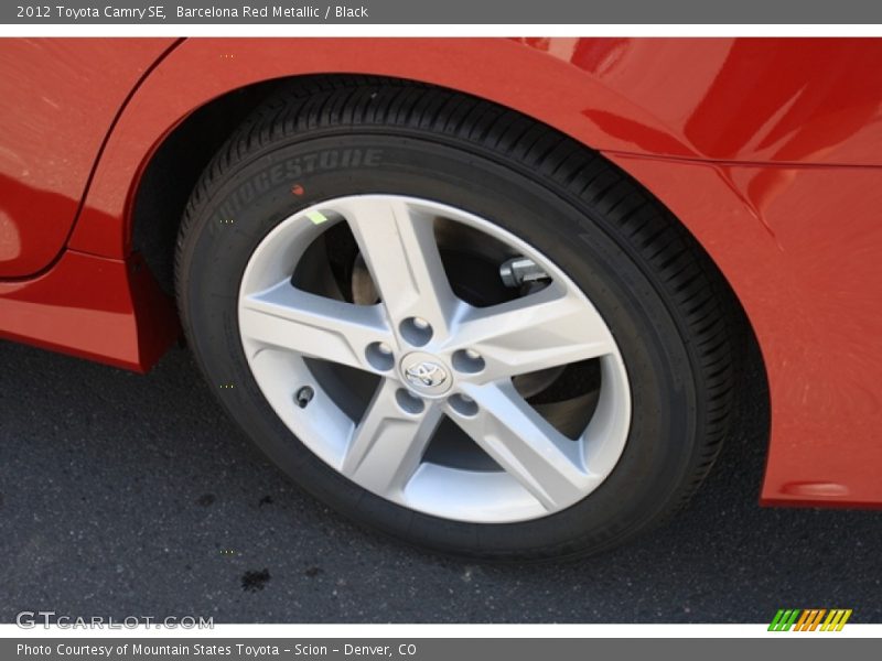 Barcelona Red Metallic / Black 2012 Toyota Camry SE