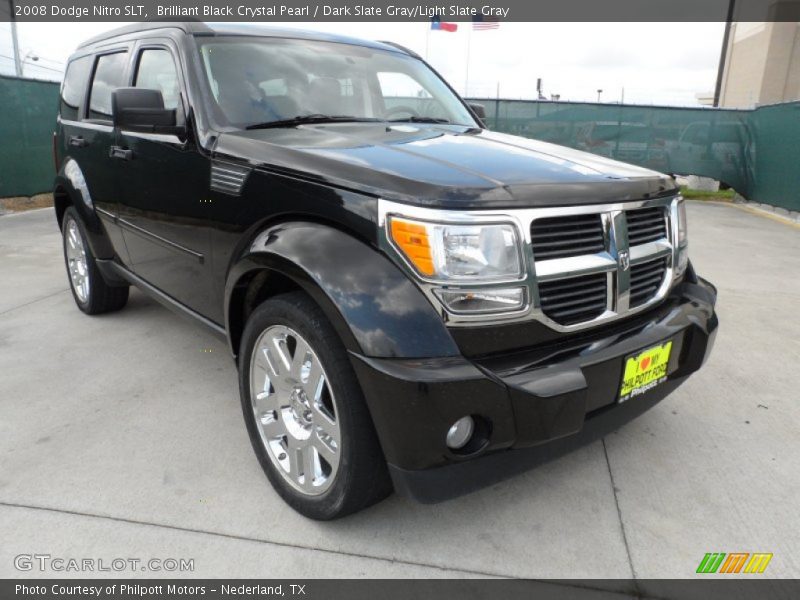 Brilliant Black Crystal Pearl / Dark Slate Gray/Light Slate Gray 2008 Dodge Nitro SLT