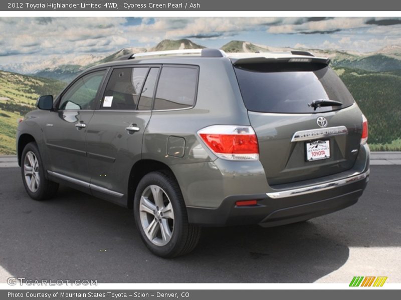Cypress Green Pearl / Ash 2012 Toyota Highlander Limited 4WD