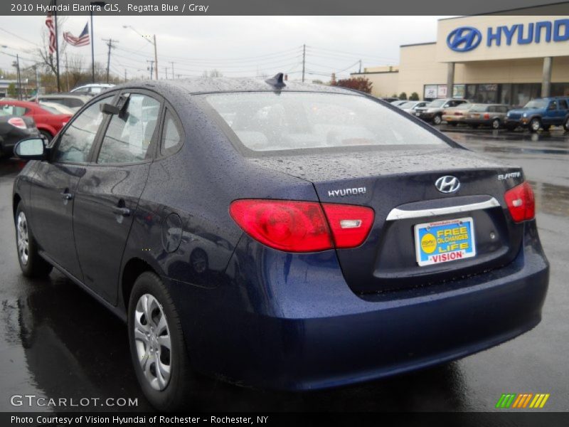 Regatta Blue / Gray 2010 Hyundai Elantra GLS