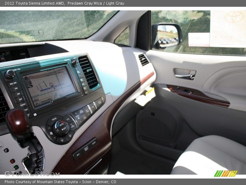 Predawn Gray Mica / Light Gray 2012 Toyota Sienna Limited AWD