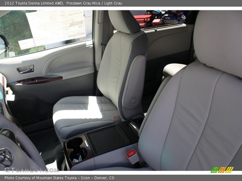 Predawn Gray Mica / Light Gray 2012 Toyota Sienna Limited AWD