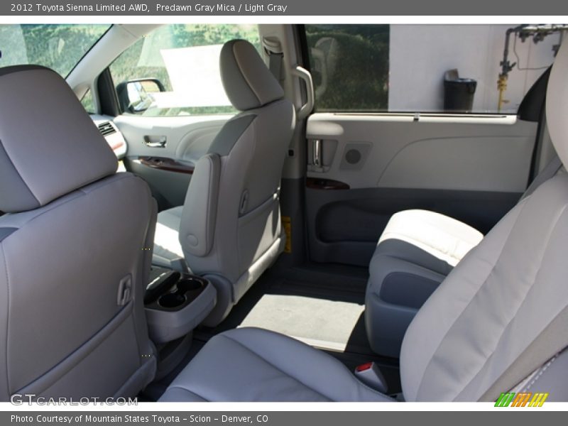 Predawn Gray Mica / Light Gray 2012 Toyota Sienna Limited AWD