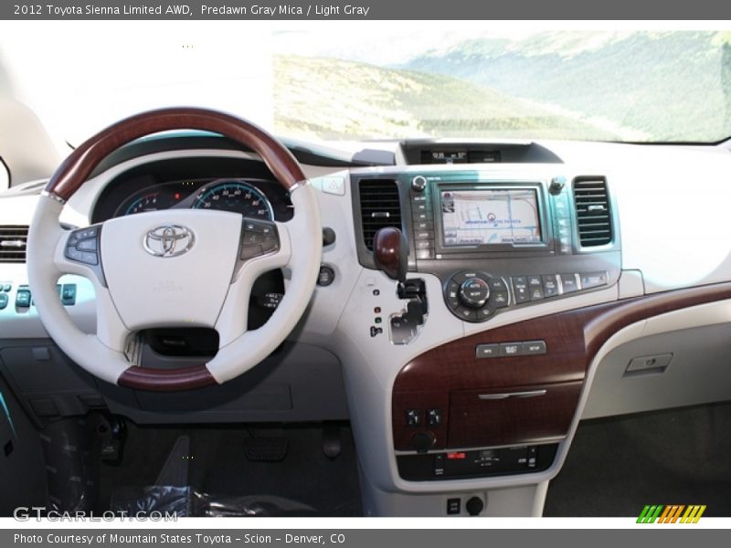 Predawn Gray Mica / Light Gray 2012 Toyota Sienna Limited AWD