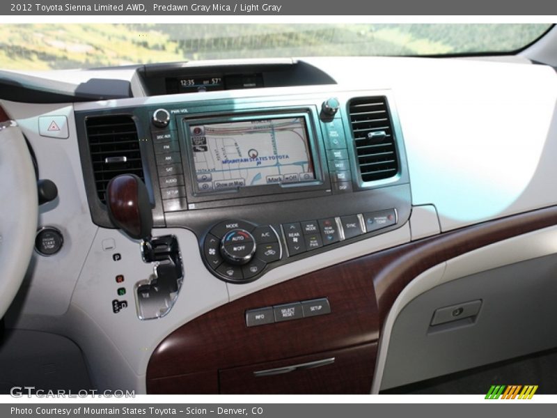 Predawn Gray Mica / Light Gray 2012 Toyota Sienna Limited AWD