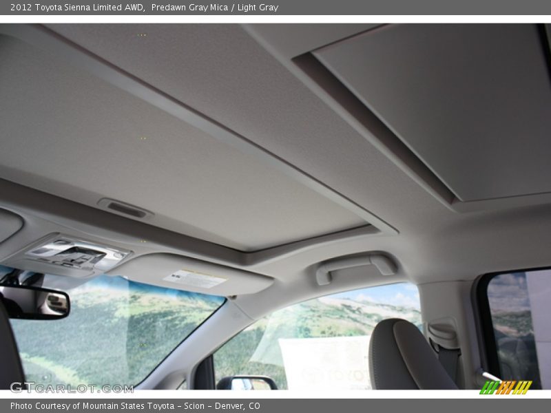 Predawn Gray Mica / Light Gray 2012 Toyota Sienna Limited AWD