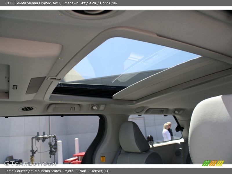 Predawn Gray Mica / Light Gray 2012 Toyota Sienna Limited AWD