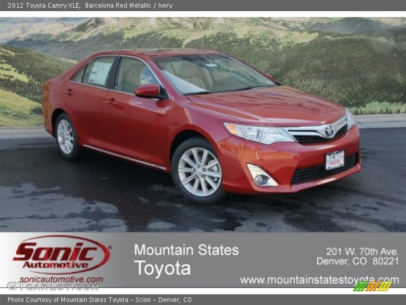 Barcelona Red Metallic / Ivory 2012 Toyota Camry XLE