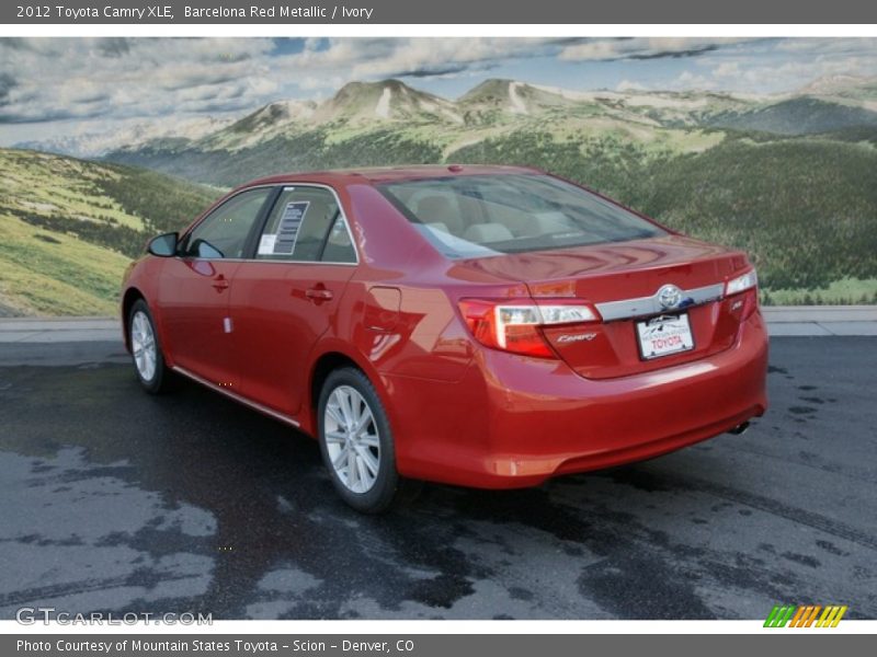 Barcelona Red Metallic / Ivory 2012 Toyota Camry XLE