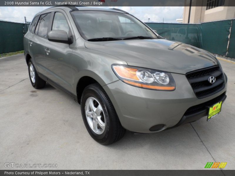 Natural Khaki Green / Beige 2008 Hyundai Santa Fe GLS