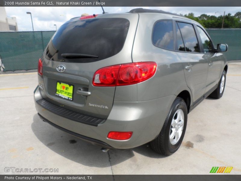 Natural Khaki Green / Beige 2008 Hyundai Santa Fe GLS