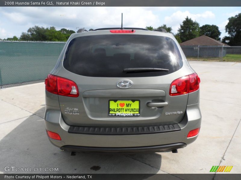 Natural Khaki Green / Beige 2008 Hyundai Santa Fe GLS