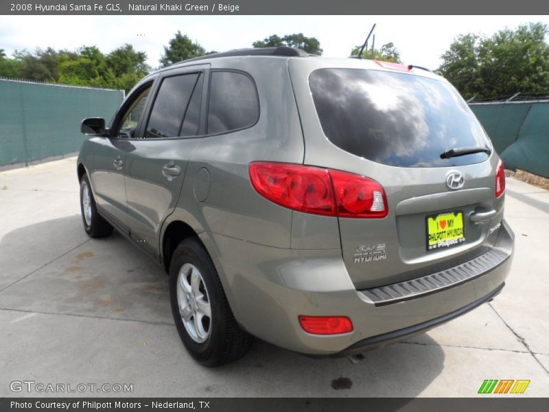 Natural Khaki Green / Beige 2008 Hyundai Santa Fe GLS