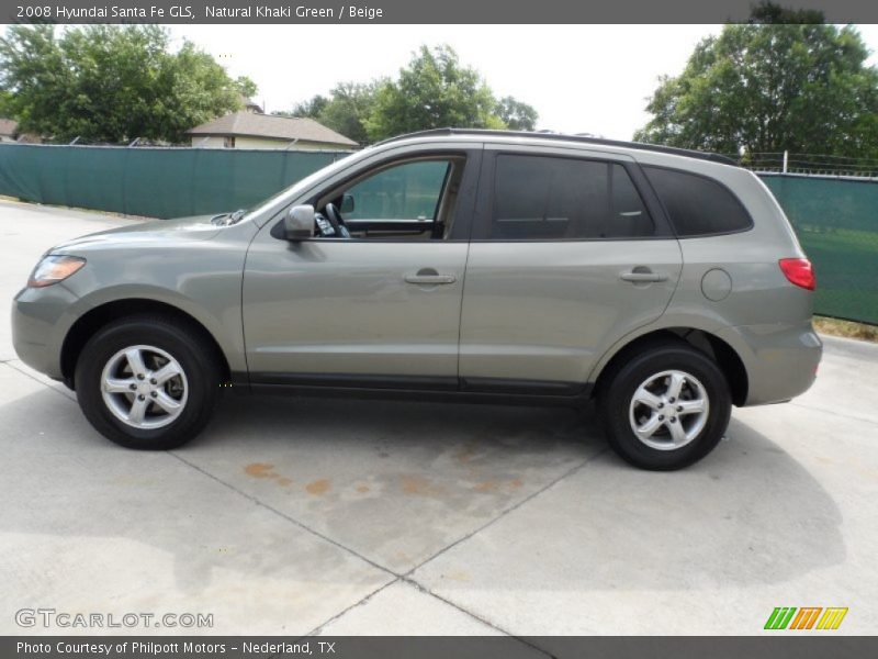 Natural Khaki Green / Beige 2008 Hyundai Santa Fe GLS