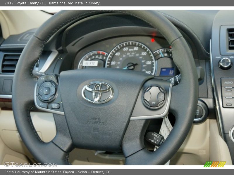 Barcelona Red Metallic / Ivory 2012 Toyota Camry XLE