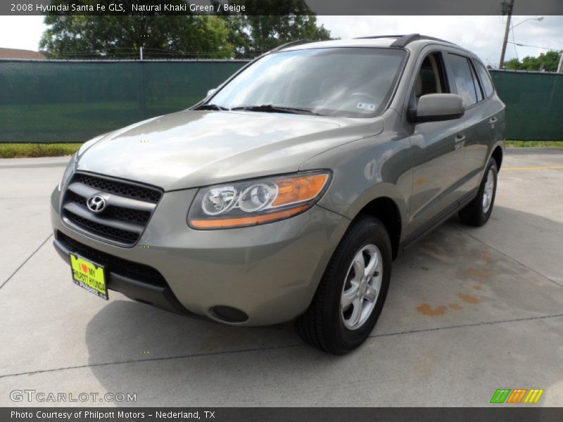 Natural Khaki Green / Beige 2008 Hyundai Santa Fe GLS
