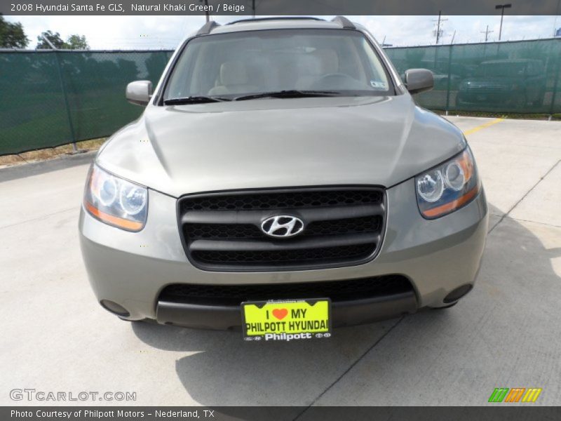 Natural Khaki Green / Beige 2008 Hyundai Santa Fe GLS