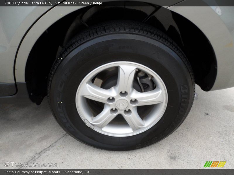 Natural Khaki Green / Beige 2008 Hyundai Santa Fe GLS