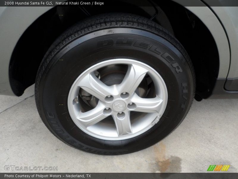 Natural Khaki Green / Beige 2008 Hyundai Santa Fe GLS