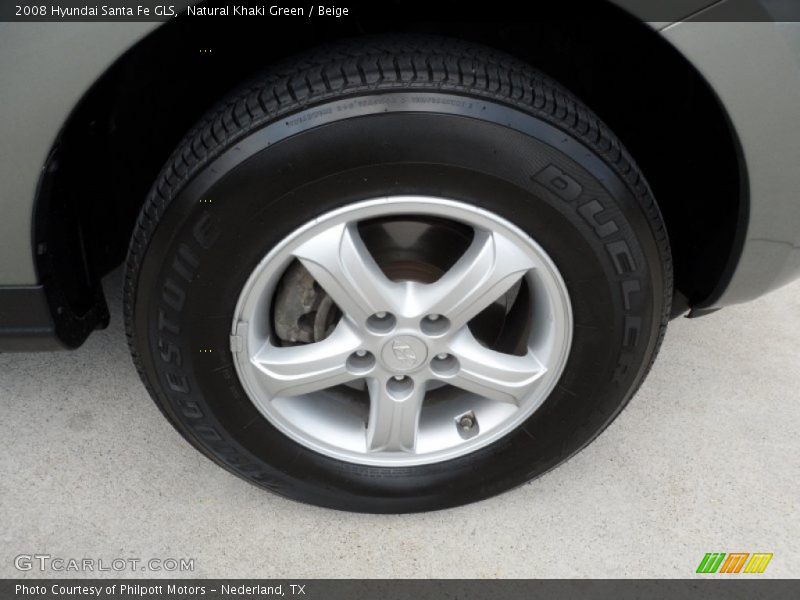 Natural Khaki Green / Beige 2008 Hyundai Santa Fe GLS