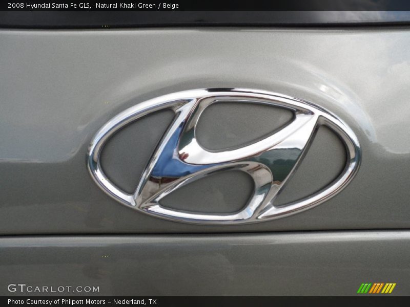 Natural Khaki Green / Beige 2008 Hyundai Santa Fe GLS