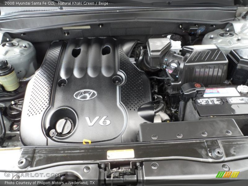 Natural Khaki Green / Beige 2008 Hyundai Santa Fe GLS