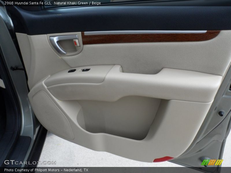 Natural Khaki Green / Beige 2008 Hyundai Santa Fe GLS
