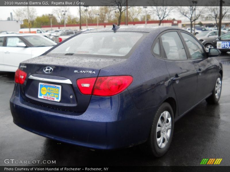 Regatta Blue / Gray 2010 Hyundai Elantra GLS