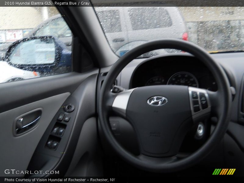 Regatta Blue / Gray 2010 Hyundai Elantra GLS