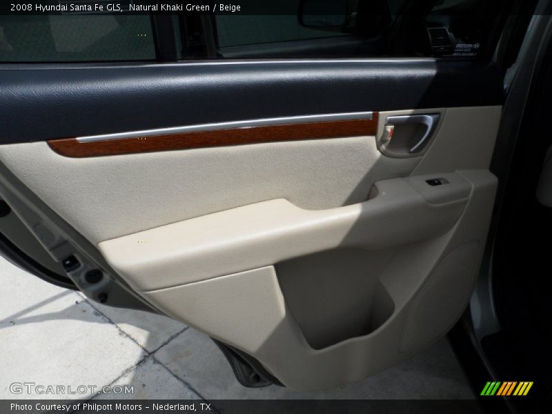 Natural Khaki Green / Beige 2008 Hyundai Santa Fe GLS