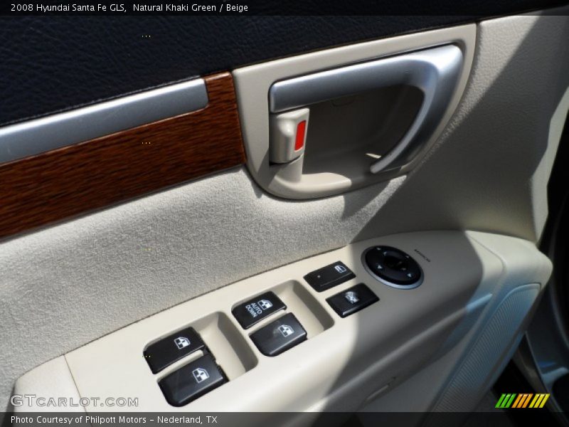 Natural Khaki Green / Beige 2008 Hyundai Santa Fe GLS