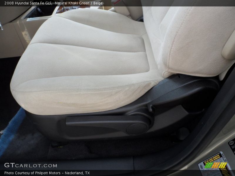 Natural Khaki Green / Beige 2008 Hyundai Santa Fe GLS