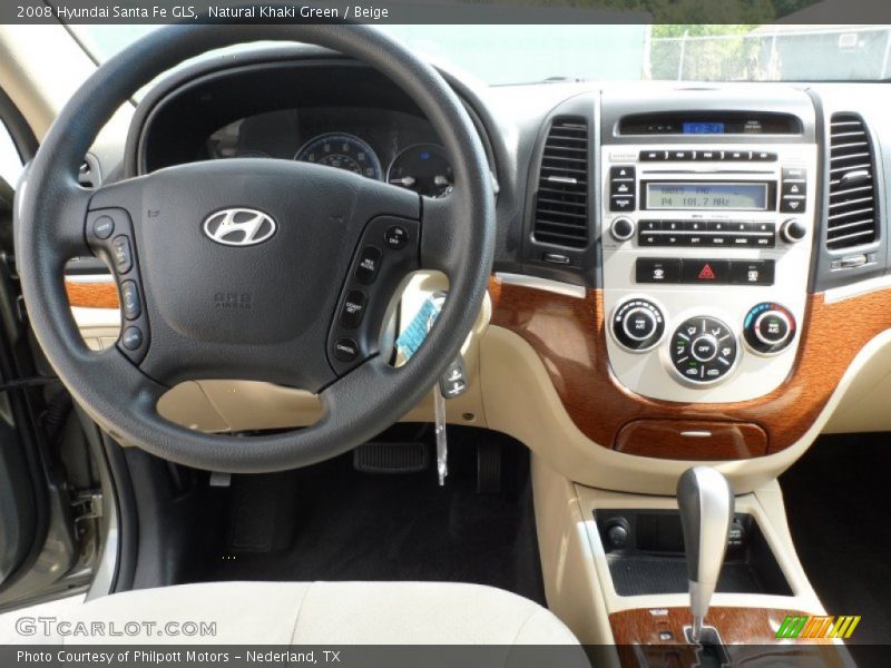 Natural Khaki Green / Beige 2008 Hyundai Santa Fe GLS