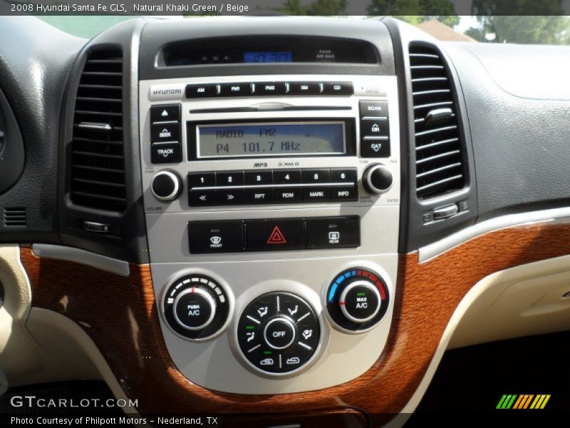 Natural Khaki Green / Beige 2008 Hyundai Santa Fe GLS