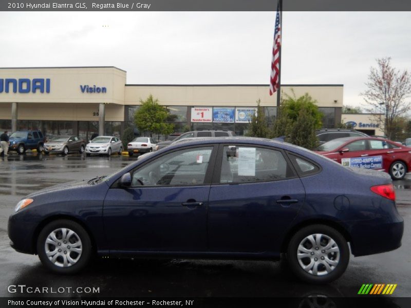 Regatta Blue / Gray 2010 Hyundai Elantra GLS