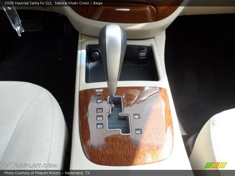 Natural Khaki Green / Beige 2008 Hyundai Santa Fe GLS