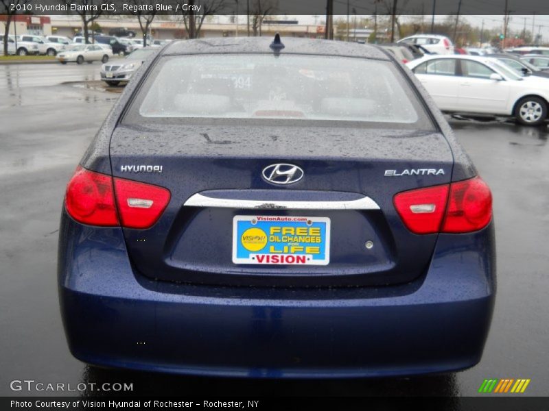 Regatta Blue / Gray 2010 Hyundai Elantra GLS