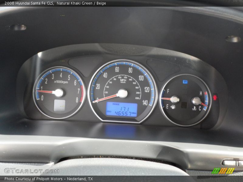 Natural Khaki Green / Beige 2008 Hyundai Santa Fe GLS