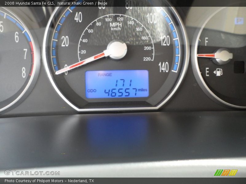 Natural Khaki Green / Beige 2008 Hyundai Santa Fe GLS