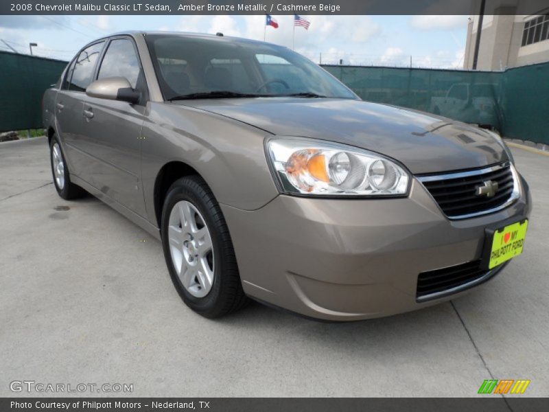Amber Bronze Metallic / Cashmere Beige 2008 Chevrolet Malibu Classic LT Sedan