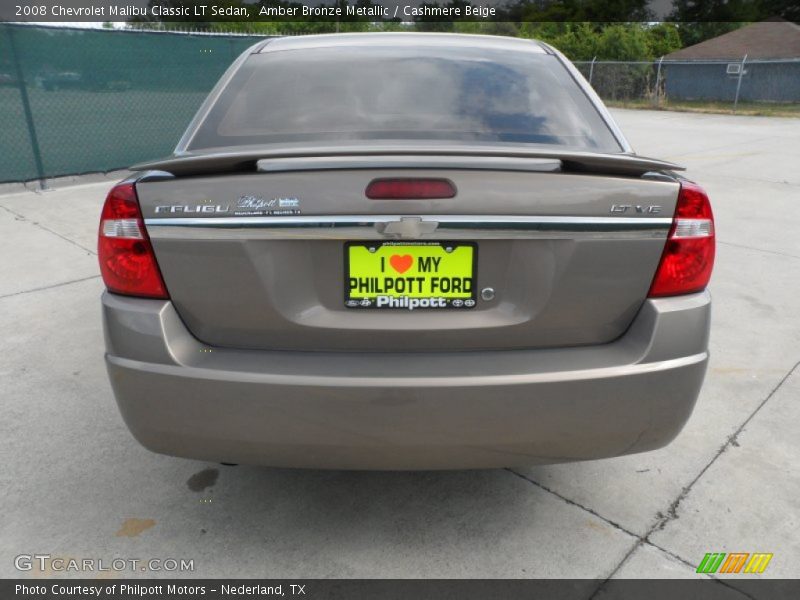 Amber Bronze Metallic / Cashmere Beige 2008 Chevrolet Malibu Classic LT Sedan