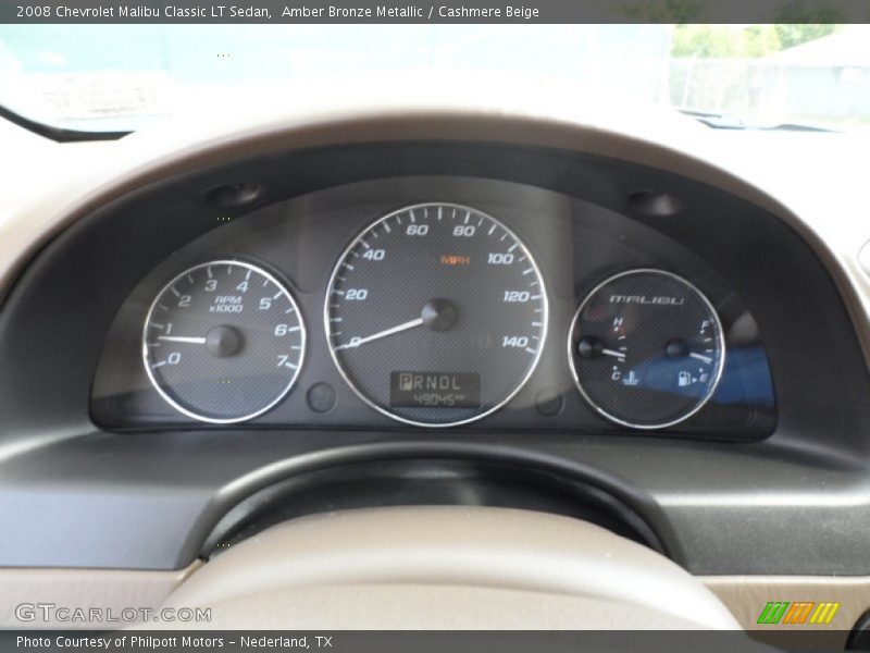 Amber Bronze Metallic / Cashmere Beige 2008 Chevrolet Malibu Classic LT Sedan