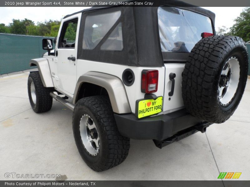 Stone White / Dark Slate Gray/Medium Slate Gray 2010 Jeep Wrangler Sport 4x4